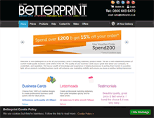 Tablet Screenshot of betterprint.co.uk